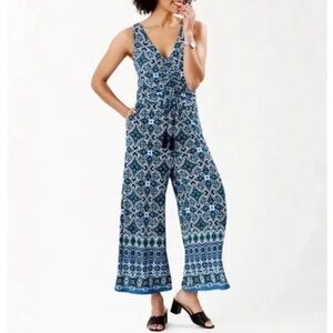 Tommy Bahama Vibrant Blue and green jumpsuit